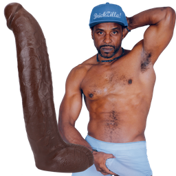 Doc johnson Brickzilla - Realistische ULTRASKYN Dildo - 13 / 33 cm - Chocolade (782421087159)