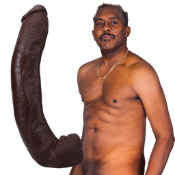 Doc johnson Dredd - Realistische ULTRASKYN Dildo - 13,5 / 34 cm - Chocolade (782421087517)