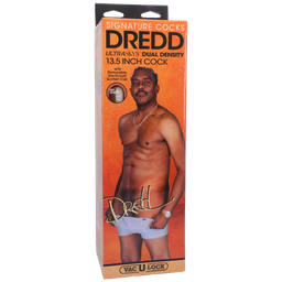 Doc johnson Dredd - Realistische ULTRASKYN Dildo - 13,5 / 34 cm - Chocolade (782421087517)