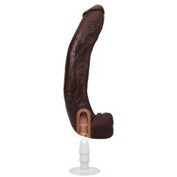Doc johnson Dredd - Realistische ULTRASKYN Dildo - 13,5 / 34 cm - Chocolade (782421087517)
