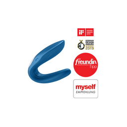 Satisfyer Double Wand-er Wand - Massage Wand en Vibrator - Blauw (4049369014095)