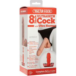Doc johnson ULTRASKYN Harnas en Dildo - 8 / 20 cm (782421506100)