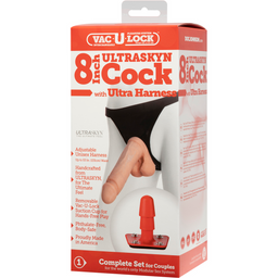 Doc johnson ULTRASKYN Harnas en Dildo - 8 / 20 cm (782421506100)