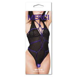 Doc johnson Bind and Tie - 6 mm Hennep Bondage Touw - 30 ft - Violet (782421089412)