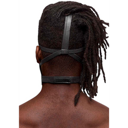 Male power Triton - Masker met Verstelbare Nek en Voorring - Eén Maat - Zwart (845830085939)