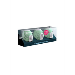 Satisfyer Riffle - Masturbator Egg Set - 3 Stuks - Lichtgroen (4049369043446)