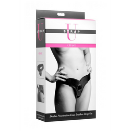 Xr brands Crave - Double Penetration Imitatieleren Strap-On (848518016195)