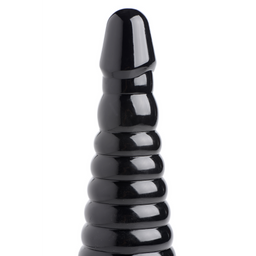 Xr brands Giant Ribbed Anal Cone - Zwart (848518029560)