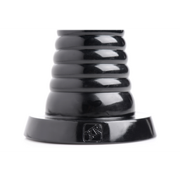 Xr brands Giant Ribbed Anal Cone - Zwart (848518029560)