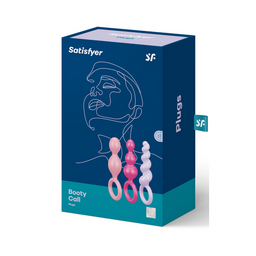 Satisfyer Booty Call - Butt Plug Set 3 Stuks - Roze/Paarse/Rode (4049369016594)