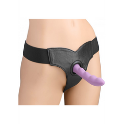 Xr brands Bella - Verstelbare Velours Gevoerde Strap-On Dildo (848518015495)
