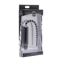 Xr brands Donkere Stang - Vibrerende Urethrale Geluid met Kralen (848518022455)