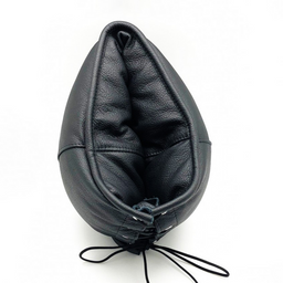 Red leather Gevoerde Leren Sensorische Kap - Zwart (3701019810587)
