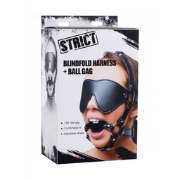 Xr brands Oogmasker met Ballgag Harness (848518024121)