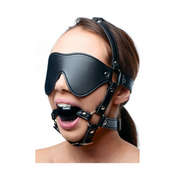 Xr brands Oogmasker met Ballgag Harness (848518024121)