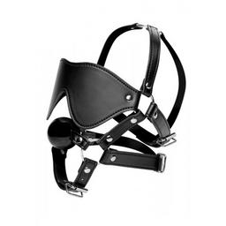 Xr brands Oogmasker met Ballgag Harness (848518024121)