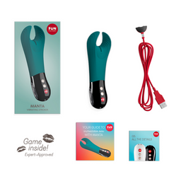 Fun factory Manta - Vibrerende Masturbator - Diepzee Blauw/Zwart (4032498806501)