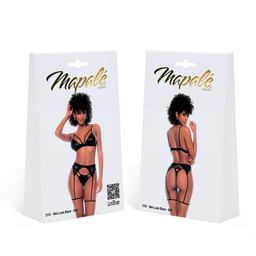 Mapalé Drie-delige set - L/XL - Wet Look Zwart (190602103770)
