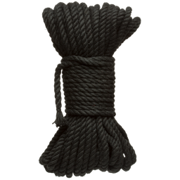 Doc johnson Bind en Tie - 6mm Jute Bondage Touw - 50 ft - Zwart (782421089863)