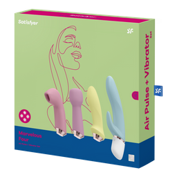 Satisfyer Marvelous Four - Vibrator met verschillende opzetstukken (4061504009612)