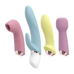 Satisfyer Marvelous Four - Vibrator met verschillende opzetstukken (4061504009612)