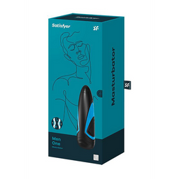 Satisfyer Mannen One - Masturbator - Zwart/Blauw (4049369015887)