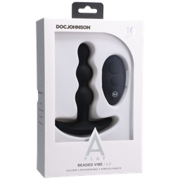 Doc johnson Beaded Vibe - Silicone Anale Plug met Afstandsbediening (782421081324)