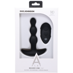 Doc johnson Beaded Vibe - Silicone Anale Plug met Afstandsbediening (782421081324)
