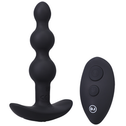 Doc johnson Beaded Vibe - Silicone Anale Plug met Afstandsbediening (782421081324)