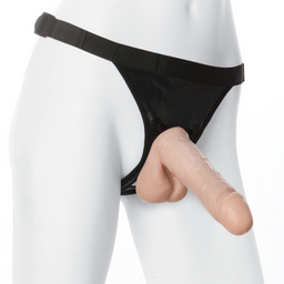 Doc johnson Realistische Dildo met Ultra Harnas - 7 / 18 cm - Vanille (782421157203)