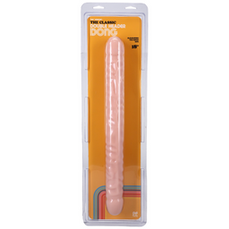 Doc johnson Geaderde Dubbele Kop - Dildo met Dubbele Einden - 18 / 45 cm (782421103309)