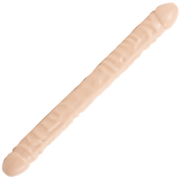 Doc johnson Geaderde Dubbele Kop - Dildo met Dubbele Einden - 18 / 45 cm (782421103309)