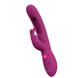 Vive by shots Mika - Triple Motor - Vibrerende Rabbit met Innovatieve G-Spot Flapper Stimulator - Roze (8714273051844)