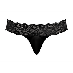 Male power Micro Thong Pinch Back - L/XL - Zwart (845830058445)
