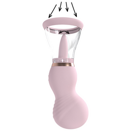 Pumped by shots Sensuele - Oplaadbare Vulva en Borst Pomp - Roze (8714273054814)