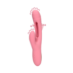 Loveline by shots Flapperende G-Spot Rabbit Vibrator - Roze Arabesque (8714273049148)
