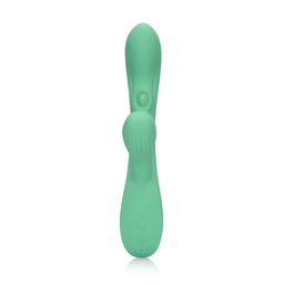 Loveline by shots Pulse Wave en Tongue Flickering Rabbit Vibrator - Blue Grass (8714273048851)