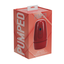 Pumped by shots Pulsar - Negative Pressure Suction and Vibration Masturbator Pump - Metallic Red (8714273061485)