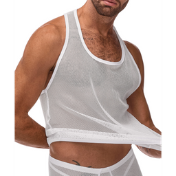 Male power Tanktop - L/XL - Wit (845830082617)