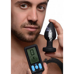 Xr brands E-Stim Pro - Siliconen Vibrerende Anale Plug + Afstandsbediening (848518042651)
