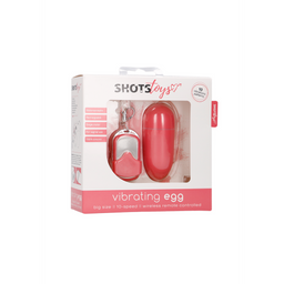 Shots toys by shots Vibrerende Ei met 10 Snelheden en Afstandsbediening - L - Roze (8714273053299)