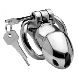 Xr brands Rikers 24-7 - RVS Locking Chastity Cage (848518027979)