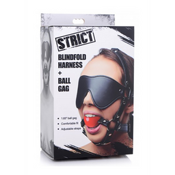 Xr brands ST Blinde Vouw Harnass met Ball Gag (848518042958)