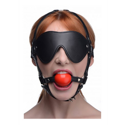 Xr brands ST Blinde Vouw Harnass met Ball Gag (848518042958)