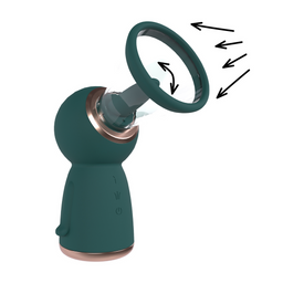 Pumped by shots Exquise - Oplaadbare Vulva- en Borstpomp - Bosgroen (8714273054869)