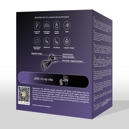 Snail vibe JOVI - Dual Couples Ring Stimulator - Zwart (8720615765713)