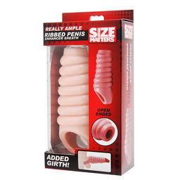 Xr brands Echt Ruim Geribbelde Penisvergroting Sleeve (848518020475)
