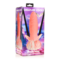 Xr brands Pegasus - Pecker Winged Silicone Dildo - Roze (848518052698)