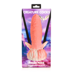 Xr brands Pegasus - Pecker Winged Silicone Dildo - Roze (848518052698)