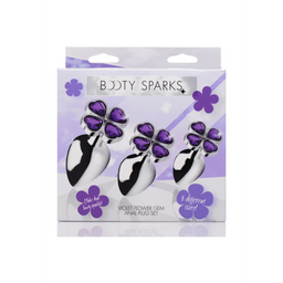 Xr brands Violet Flower - Butt Plug Set - 3 Stuks (848518033932)